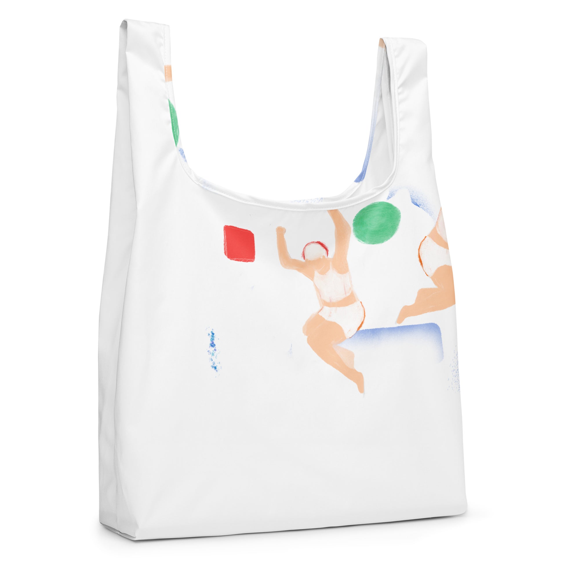 Invisible Box Shopping bag with colorful artwork