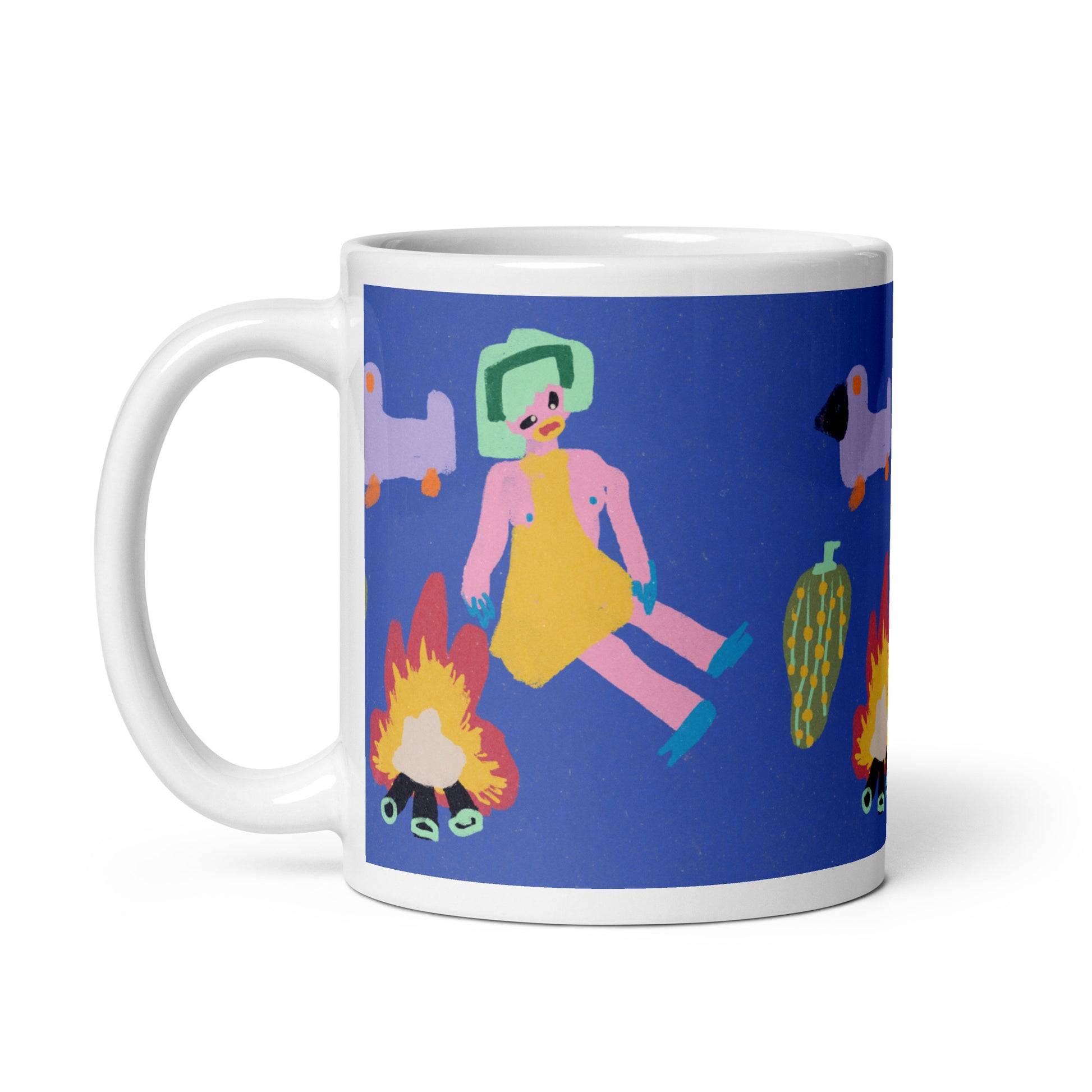 mug with cute drawing