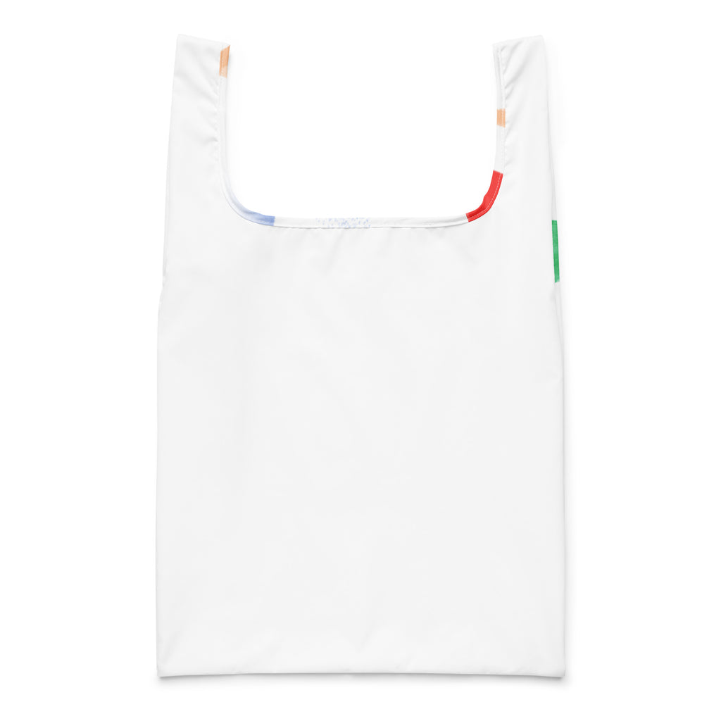 Invisible Box Shopping bag with colorful artwork