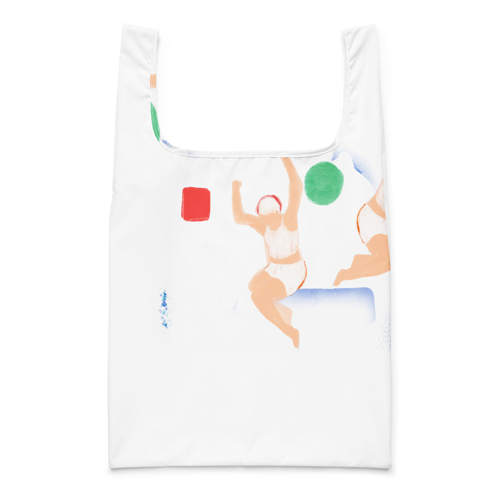 Invisible Box Shopping bag with colorful artwork