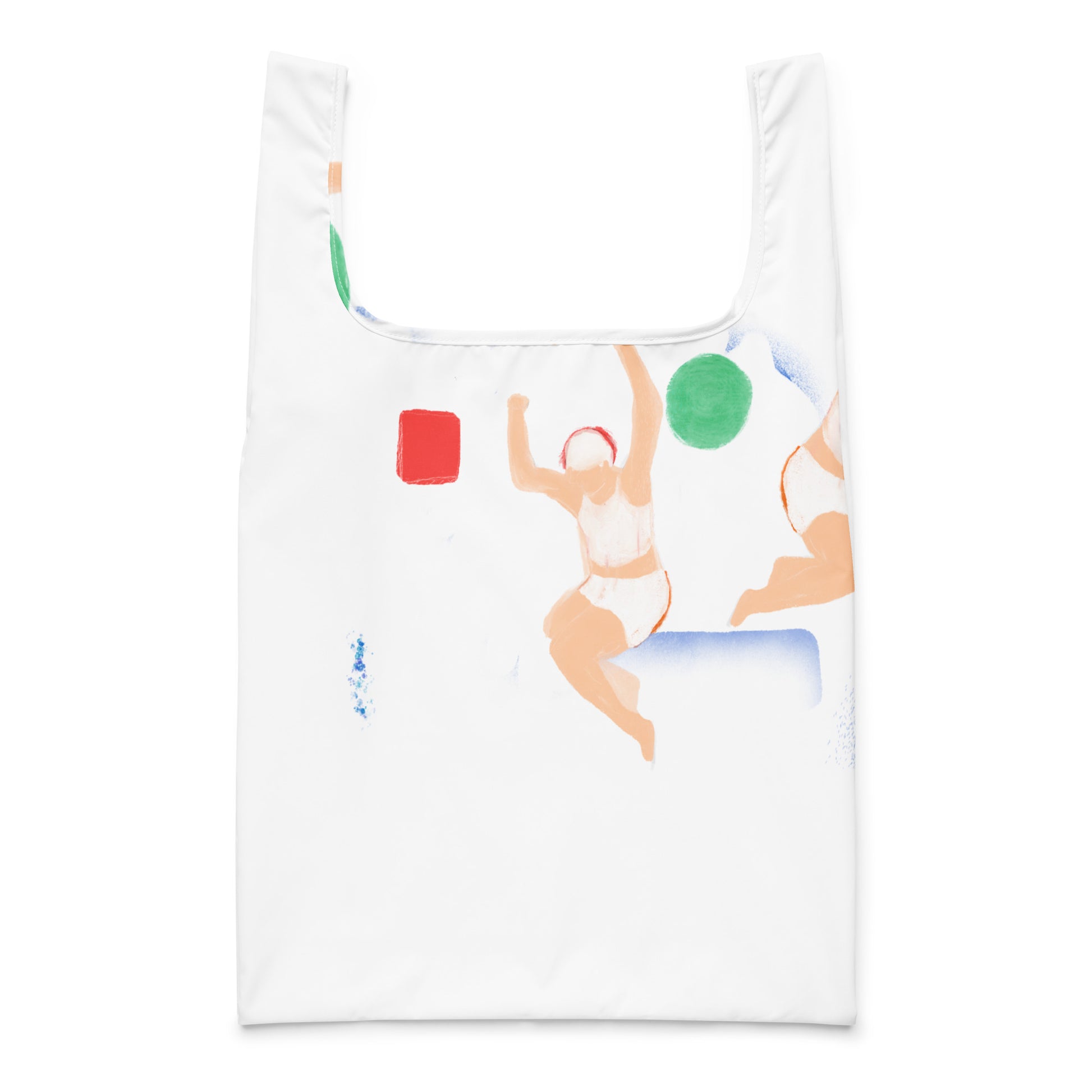 Invisible Box Shopping bag with colorful artwork