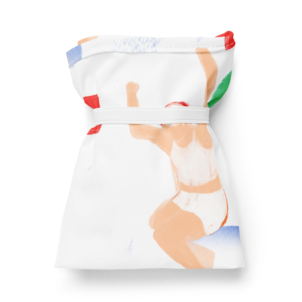 Invisible Box Shopping bag with colorful artwork