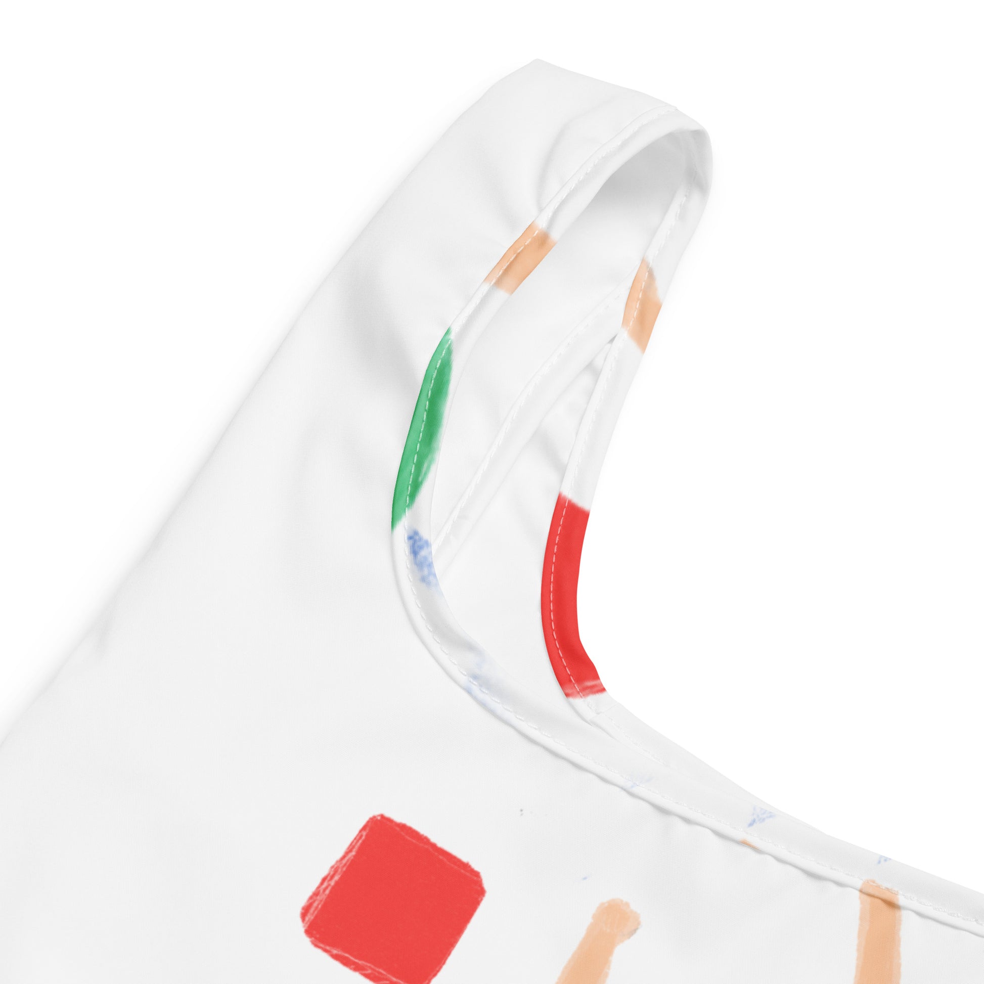 Invisible Box Shopping bag with colorful artwork