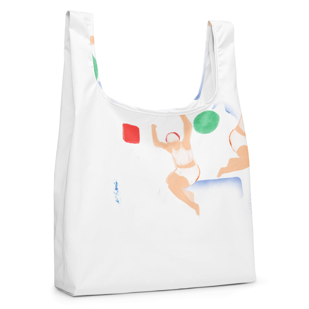 Invisible Box Shopping bag with colorful artwork