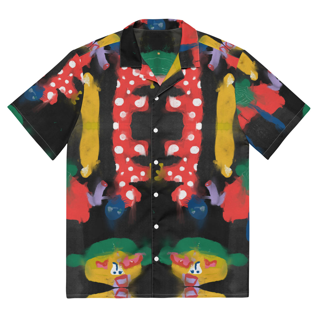 Meet your new go-to summer statement—Wrapping Trip button shirt. Wild, weird, and unapologetically bold. Made from featherlight, moisture-wicking fabric that keeps you cool even when the temps go up. Whether you’re layering it or wearing it solo, this shirt brings chaotic energy and serious comfort to any outfit.
