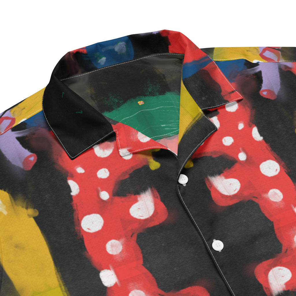 Meet your new go-to summer statement—Wrapping Trip button shirt. Wild, weird, and unapologetically bold. Made from featherlight, moisture-wicking fabric that keeps you cool even when the temps go up. Whether you’re layering it or wearing it solo, this shirt brings chaotic energy and serious comfort to any outfit.