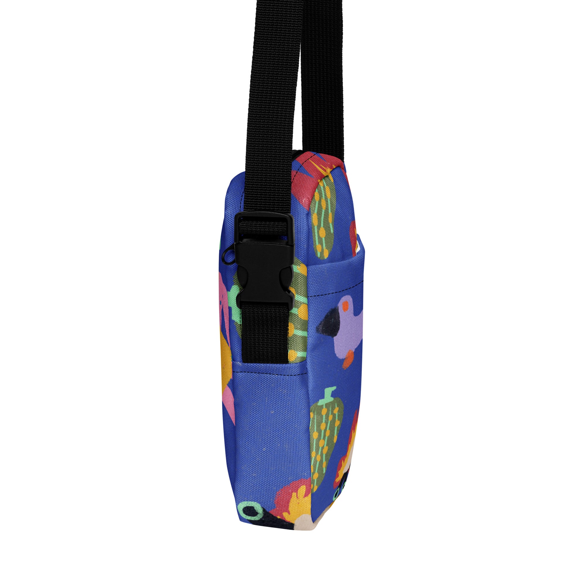 cute Utility crossbody bag featured artwork Midnight Camping