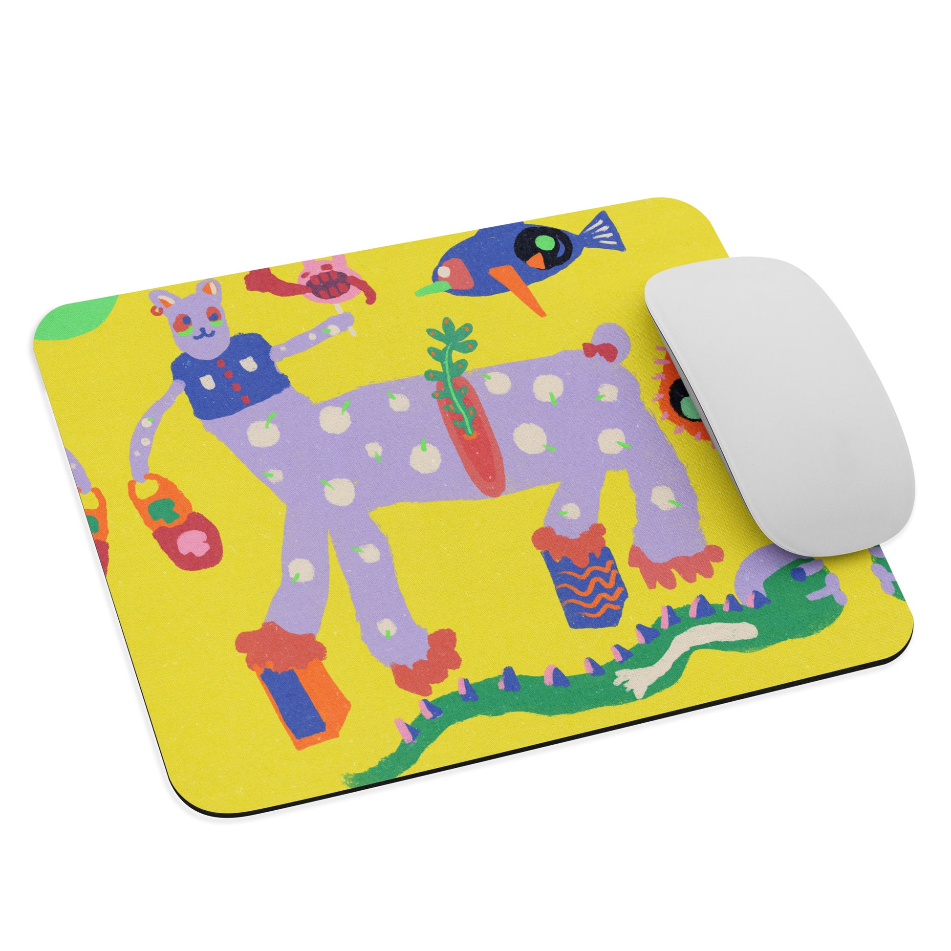 Cute mouse pad with supreme grip and effortless mouse movement, adding style to your desk.