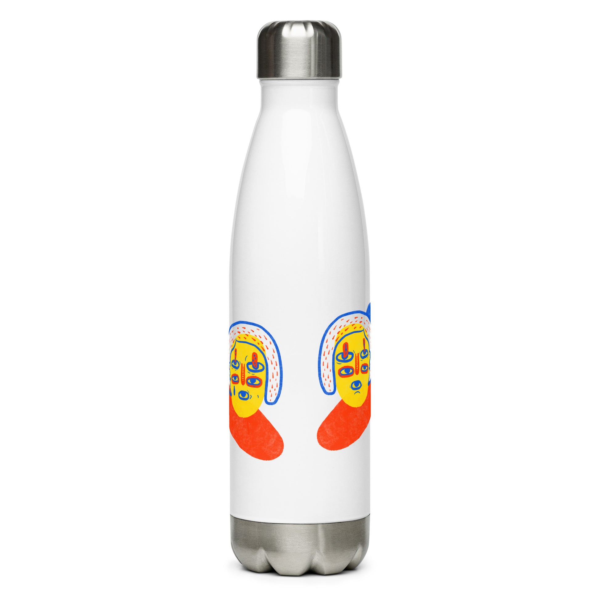 Stainless steel water bottle with Women United graphic design
