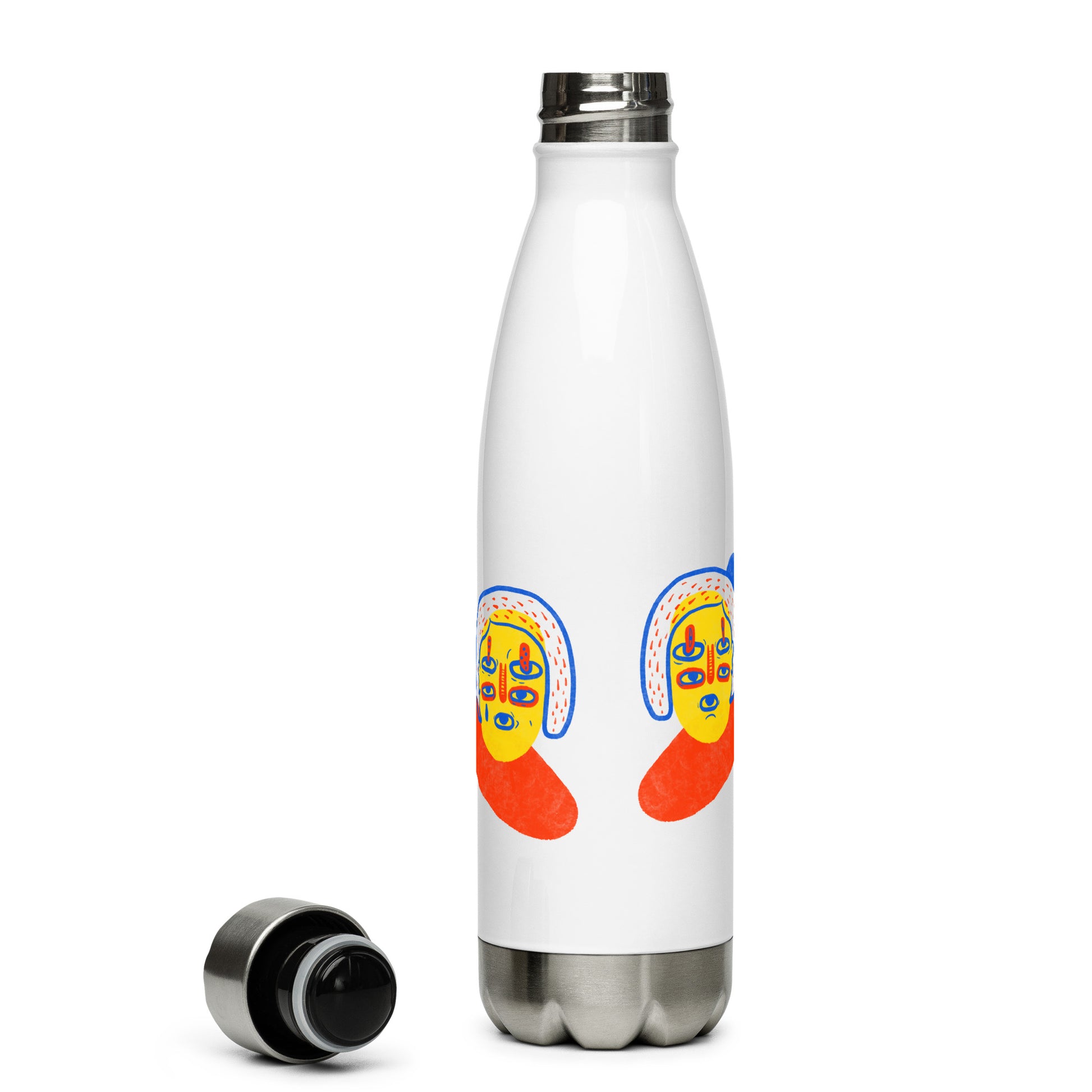 Stainless steel water bottle with Women United graphic design