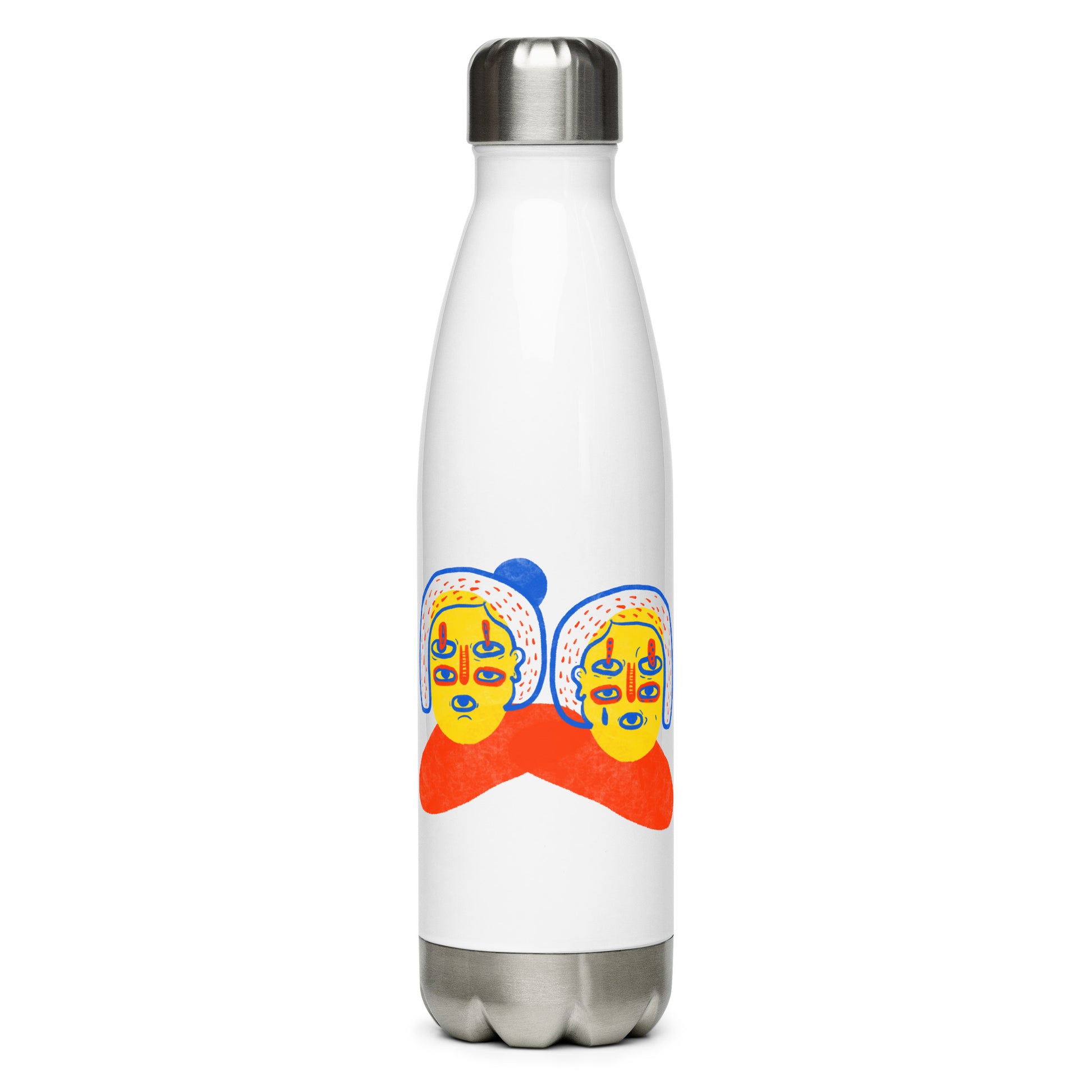 Stainless steel water bottle with Women United graphic design