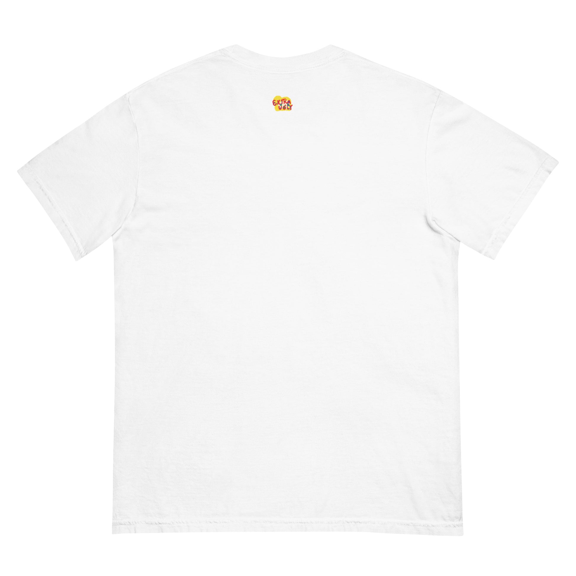 Unisex T-shirt with a bright, cheerful twin cats illustration on the front.